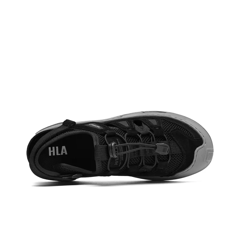 HLA Men's Shoes New Arrival Summer Fashion Casual Breathable Closed Toe Cut-Out Comfortable Beach Sandals-2