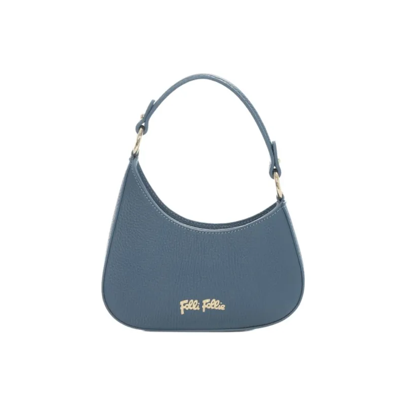 Folli Follie Leather One Shoulder Handbag Mini Unisex Light Blue-0