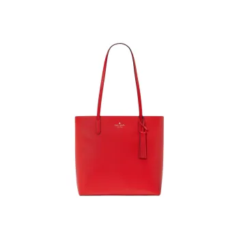 Kate Spade Saffiano Leather Tote Bag Shopping Bag Shoulder Bag Handbag Women's Apple Cider Jam Color