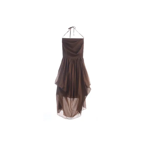 UTHA Slip Dresses Women's Teak Color