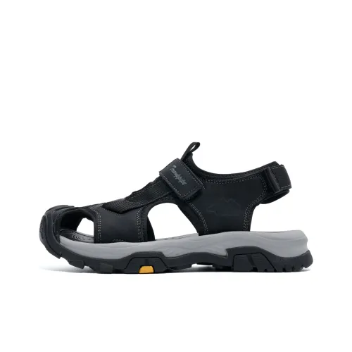 TRUMPPIPE Beach Sandals Men Black