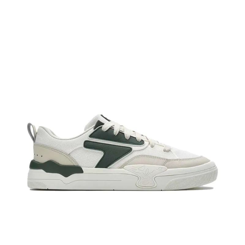 FILA FUSION Balance Lightweight Breathable Low Top Skateboard Shoes Men's White Beige Yellow-1