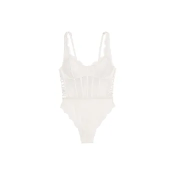 Victoria's Secret VERYSEXY Dream Angels Wicked Corset Teddy/W Bodysuits Women's Coconut White