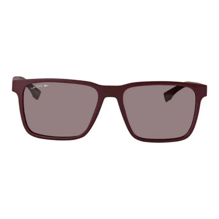 LACOSTE Polycarbonate Acetate Square Sunglasses Men's Brown-1