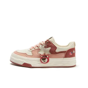 Disney x Hotwind Toy Story Series Stylish Skateboarding Shoes Women's Beige Pink