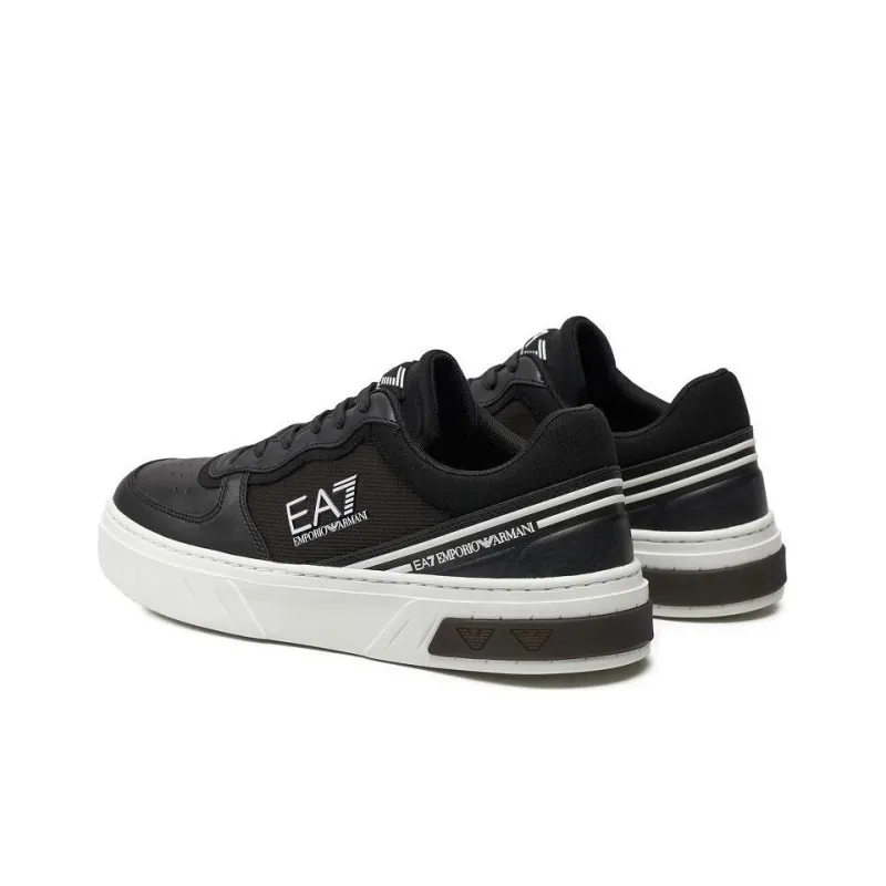 EMPORIO ARMANI Logo Patch Panelled Lace Up Sneakers-3