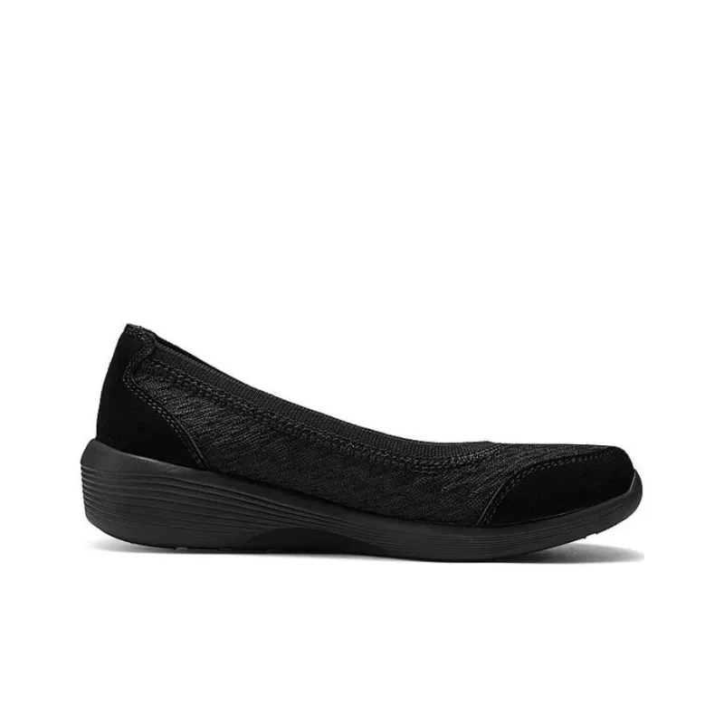 Skechers Arya Cushioning, Wear Resistant Low Top Casual Shoes Women's Black-1