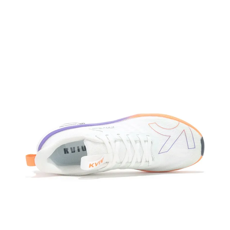 KVIV Cushioning Anti Slip And Wear Resistant Breathable Coverage Low Top Running Shoes Unisex White-6