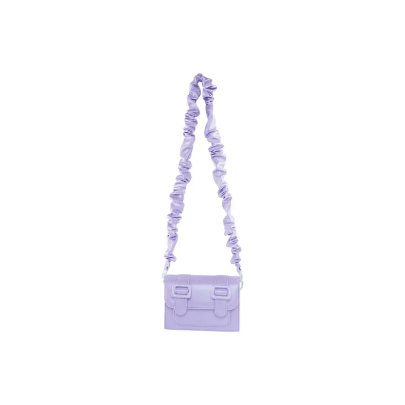 MERIMIES Thai Satchel Bag PU Shoulder Bag Women's Purple-5