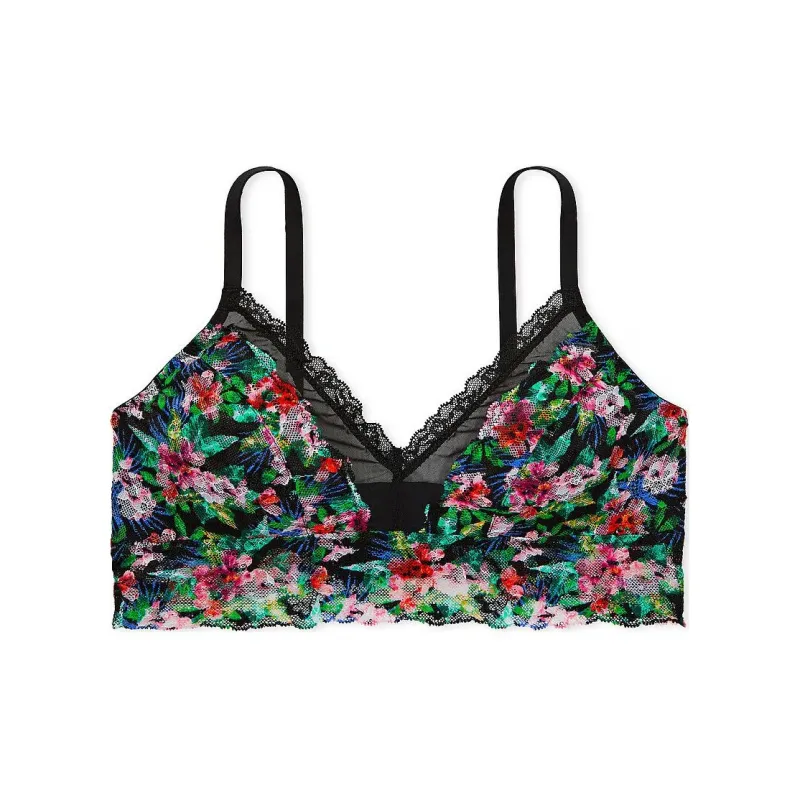 Victoria's Secret Lace Curvy Bralette / BT Bra Women's Black-0