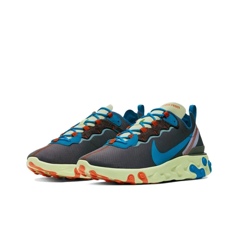 Nike React Element 55 Volt Dark Grey Photo Blue-2