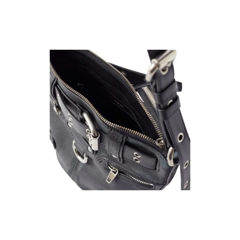 Balenciaga Cow Leather Bucket Bag, Shoulder Bag, Crossbody Bag Extra Small Women's Black-3