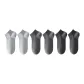 6 Pack (2 Black+2 Dark Gray+2 Light Gray)