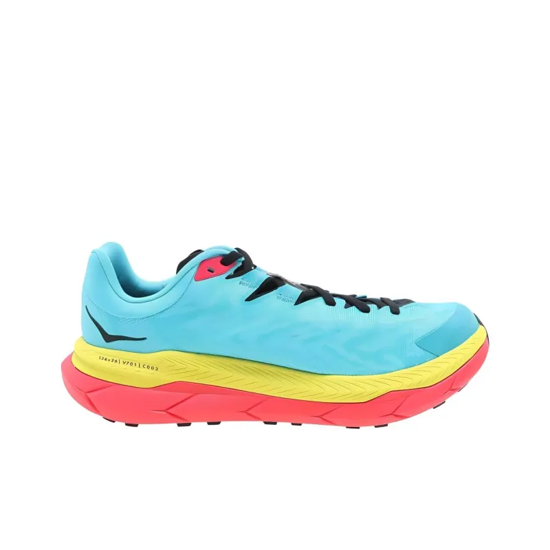 HOKA ONE ONE Cushioning Slip Resistant Low Top Casual Running Shoes Unisex Blue Yellow-1