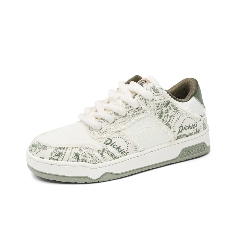 Dickies Low Top Skateboard Shoes Unisex White Porcelain Gray-1