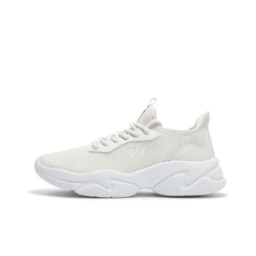 361° Cloudwalk One-Foot Pedal Series Casual Shoes Women's Low-Top Football Gray/361 Degree White