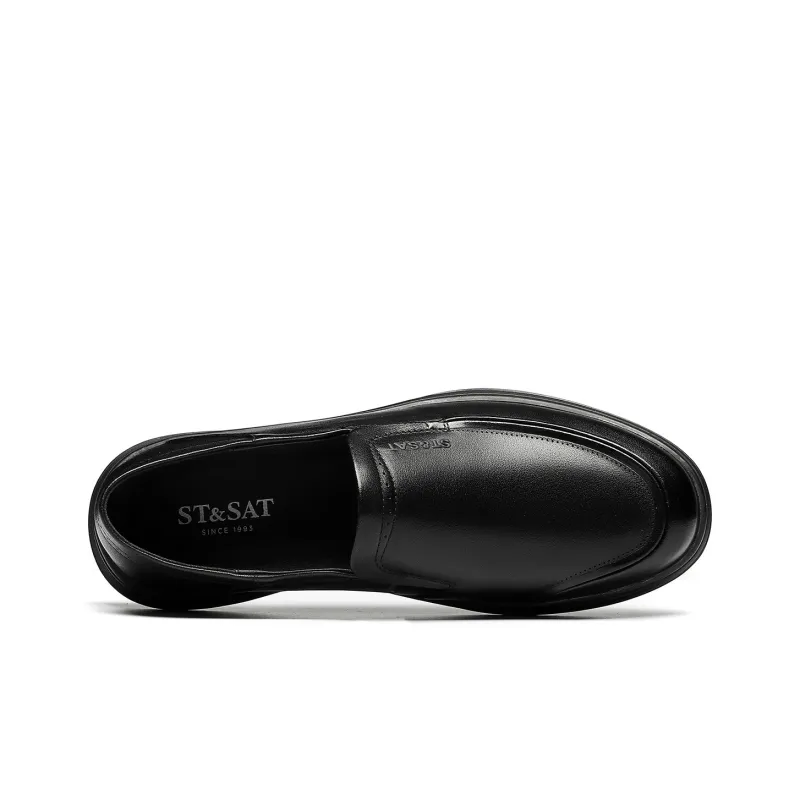 ST&SAT Dress Shoes Business Casual Men's Black-2