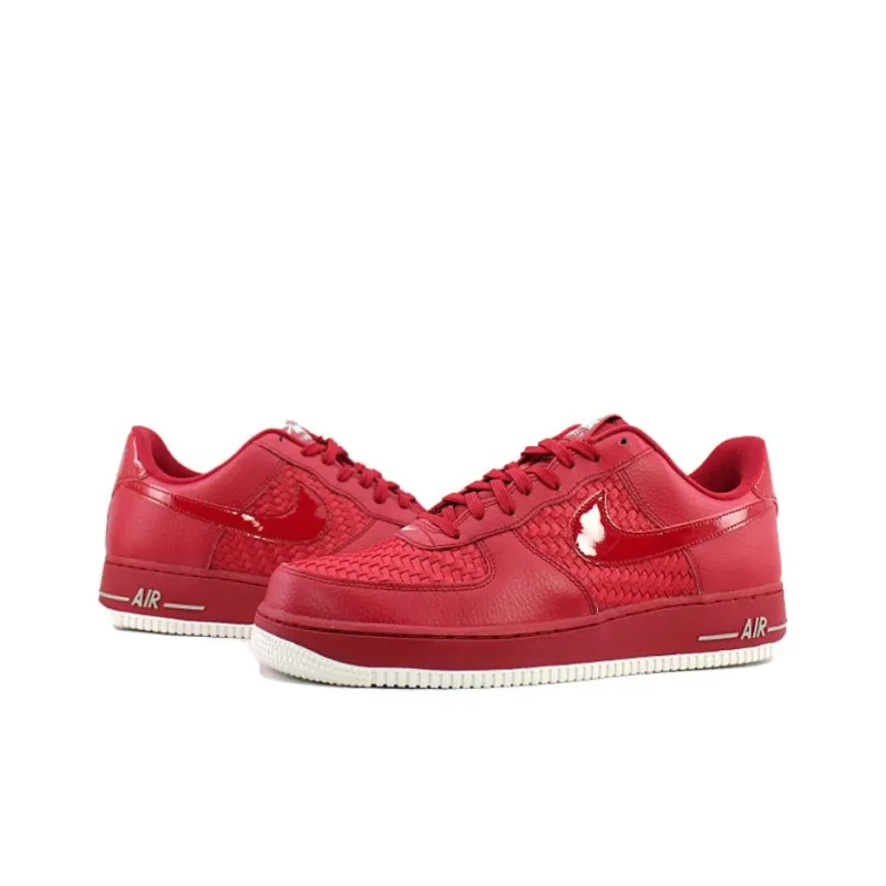 Nike Air Force 1 Low '07 LV8 Woven Gym Red White Chrome-2