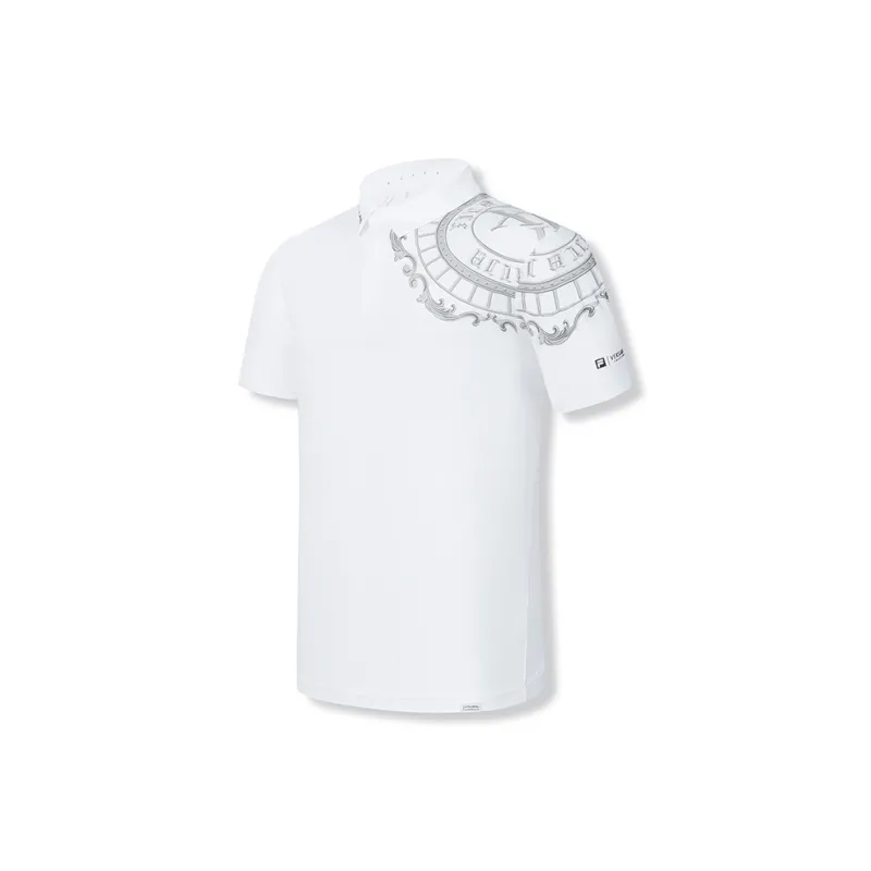 FILA Golf Series Short Sleeved Polo Shirt Men's Jade White-1