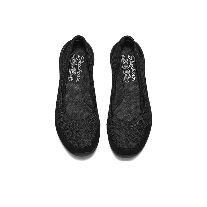Skechers Arya Cushioning, Wear Resistant Low Top Casual Shoes Women's Black-4