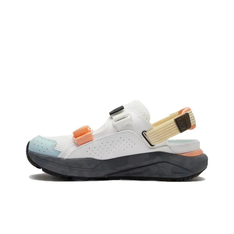 FILA KIDS Slip Resistant Shock Absorbers Children's Sandals White Blue Unisex-0