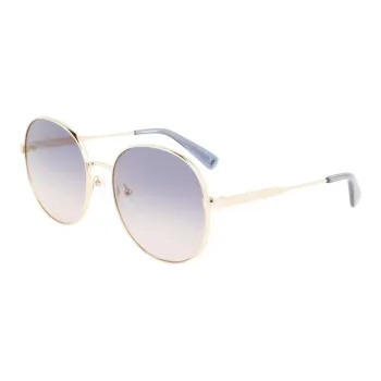 LONGCHAMP Round Sunglasses Women's Gold