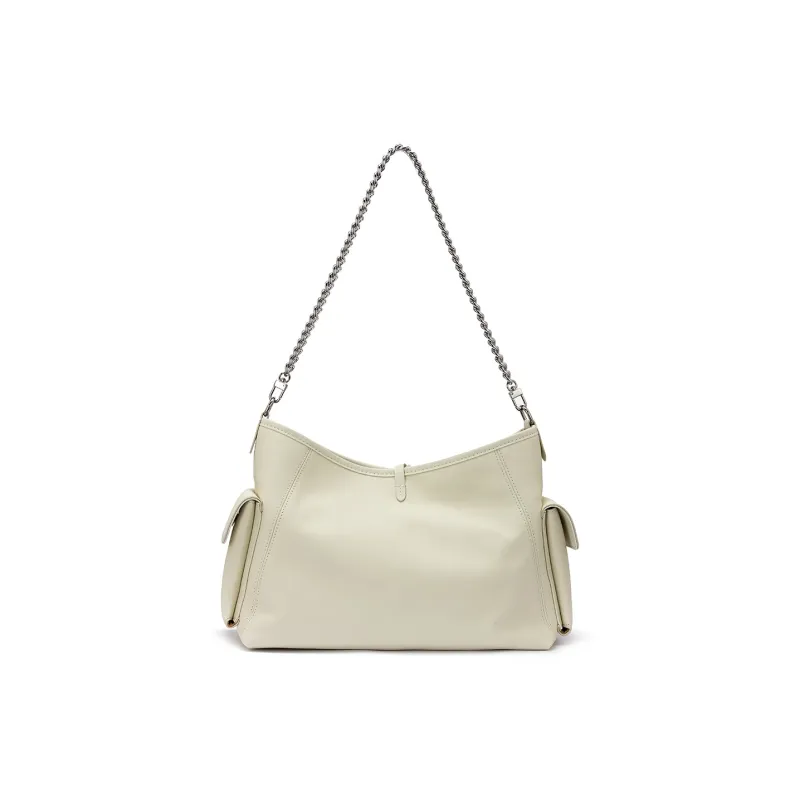 ROBERTA DI CAMERINO Cow Leather Small Tote Bag Tote Bag Bike Bag Crossbody Bag Shoulder Bag Regular Women's Black/White-6