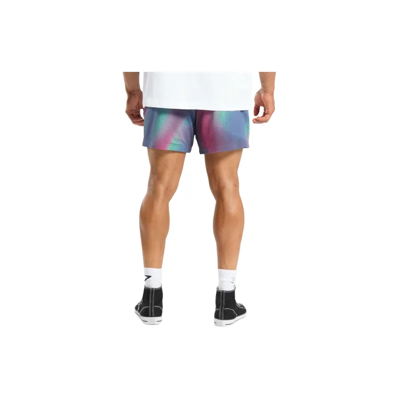GYMSHARK PRINTED LIFTING MESH 5' SHORTS Casual Shorts Men's Purple-1