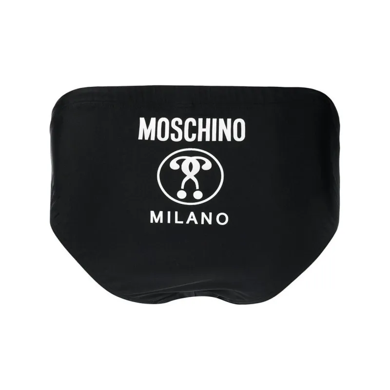 MOSCHINO Logo Print Swimming Trunks-1