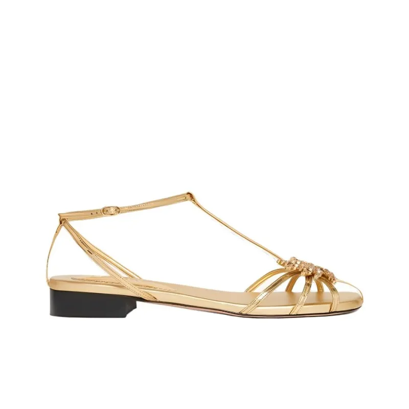 PIFERI Maggio Flat Crystal-embellished Sandals Women's-1