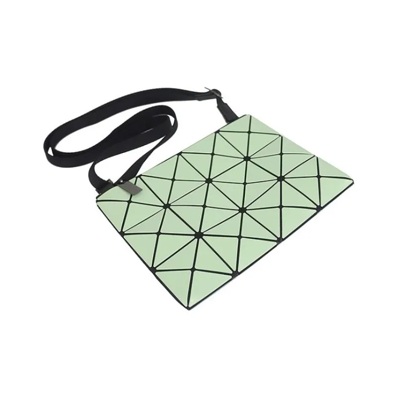 ISSEY MIYAKE Lucent Gloss Mi Artificial Leather Shoulder Bag, Crossbody Bag Regular Unisex Light Green & Blue Green-3
