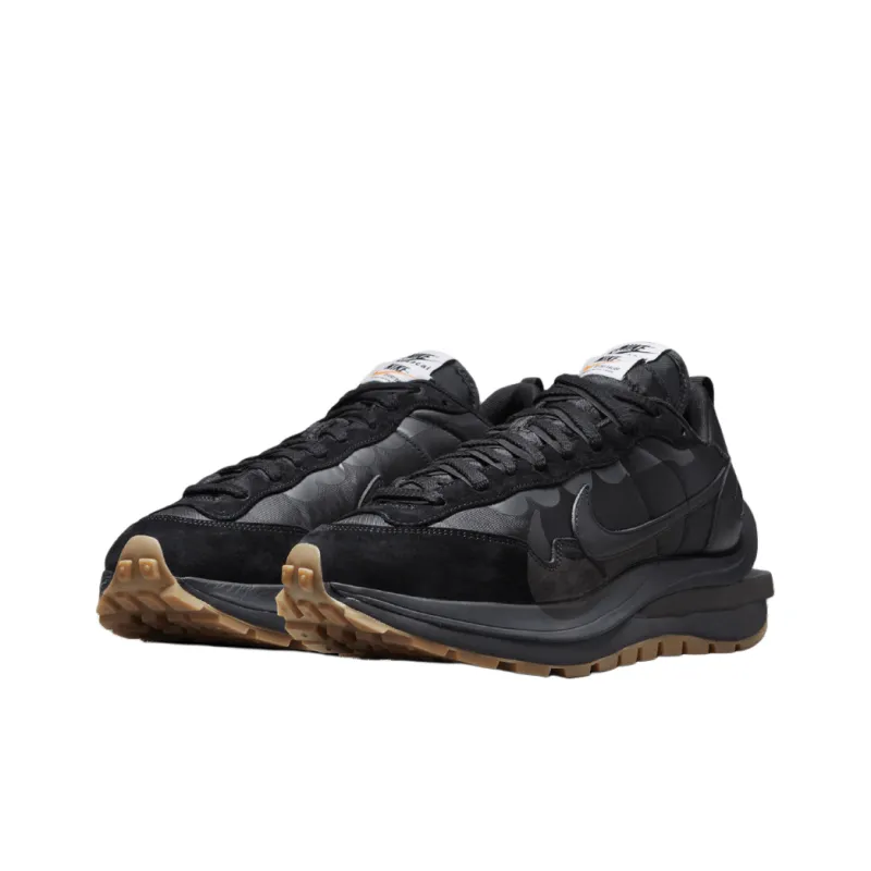 Sacai x Nike VaporWaffle VAPORWAFFLE SACAI GUM Slip Resistant Low Top Casual Shoes Unisex Black-2