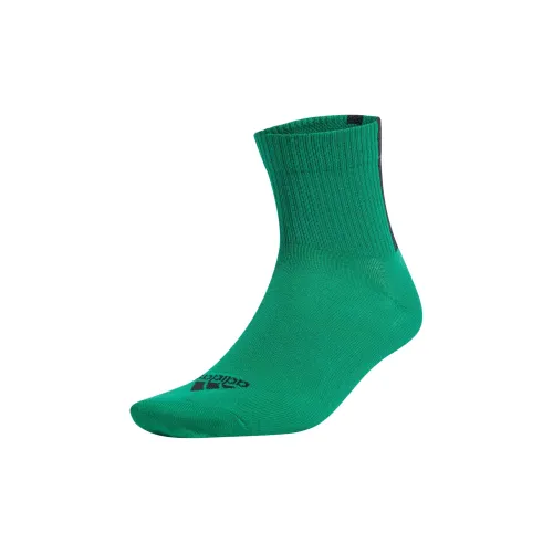 Adidas Mono Allover Print Socks Mid-Calf Socks Unisex 1 Pack Smoke Green/Black