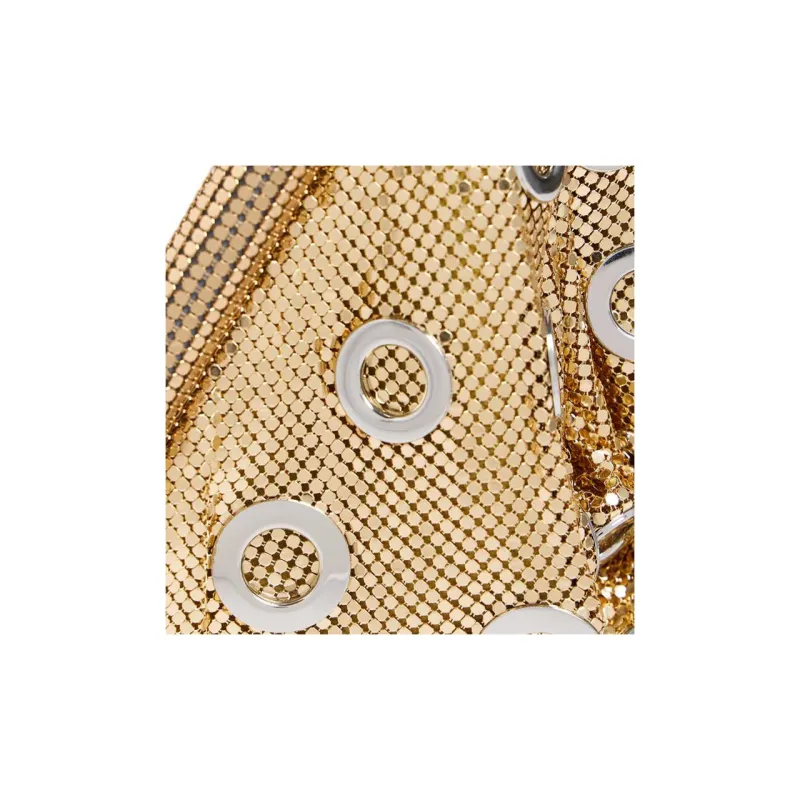 Paco Rabanne Brass Crossbody Handbags Women's Gold-2