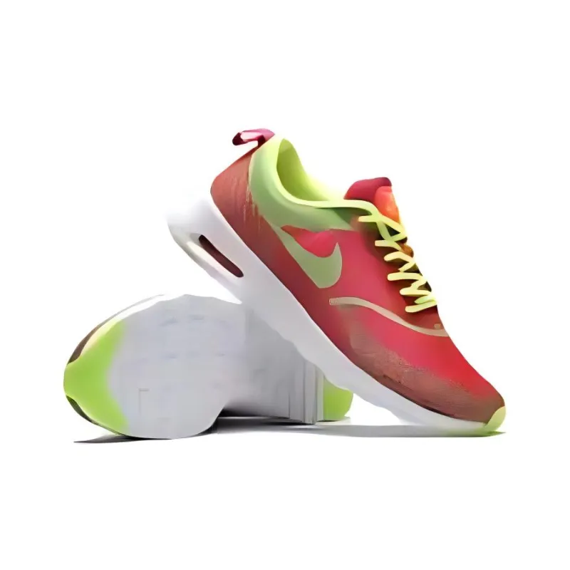 Nike Air Max Thea Jcrd Qs Hyper Punch Volt Black Ivory Women's-3