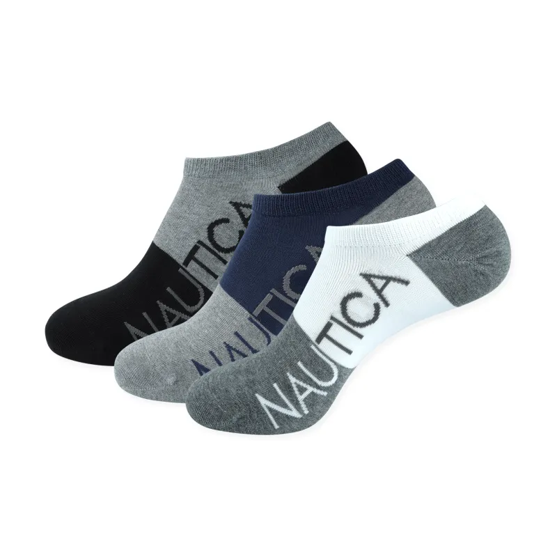 NAUTICA UNDERWEAR No-Show Socks Men's 3 Pack-6