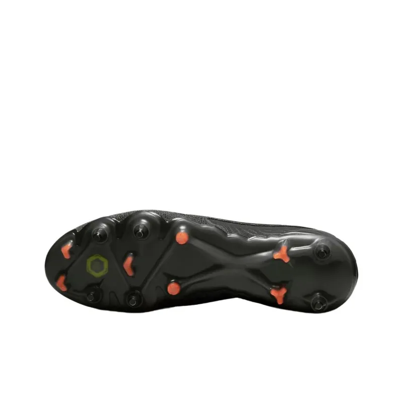 Nike Gripknit Phantom Gx Elite SG Pro Anti Clog Traction Black Dark Smoke Grey Total Orange-4