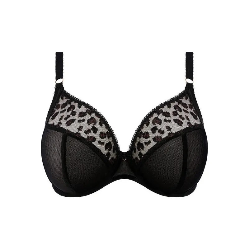 Victoria's Secret ELOMI Namrah Underwire Plunge Bra Jet Bra Women's 1 Pack Black-0