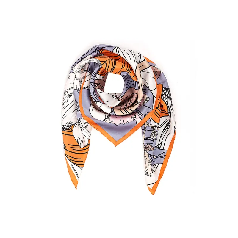 MARJAKURKI Silk Scarves Women's-1