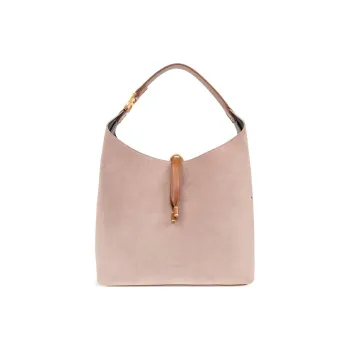 Chloe Marcie Calfskin Hobo Bag Handbag Shoulder Bag Women's Pink
