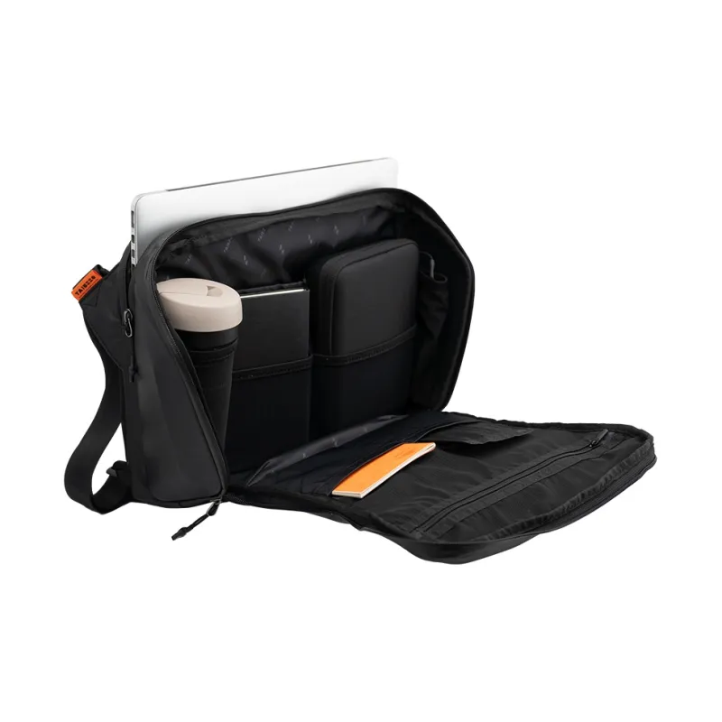 TAJEZZO Storage Liner Single Bag Crossbody Bag EVA, Fabric Black Unisex-1