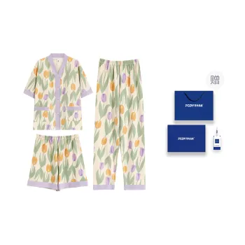 Floating Light Islands Pajama Set Women's Box Multicolor
