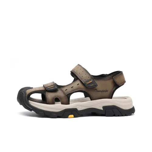 TRUMPPIPE Beach Sandals Men Yellow