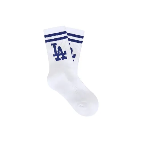 MLB Mid-Calf Socks Unisex 3 Pack White