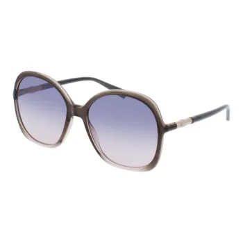 LONGCHAMP Irregular Shape Sunglasses Women's Black