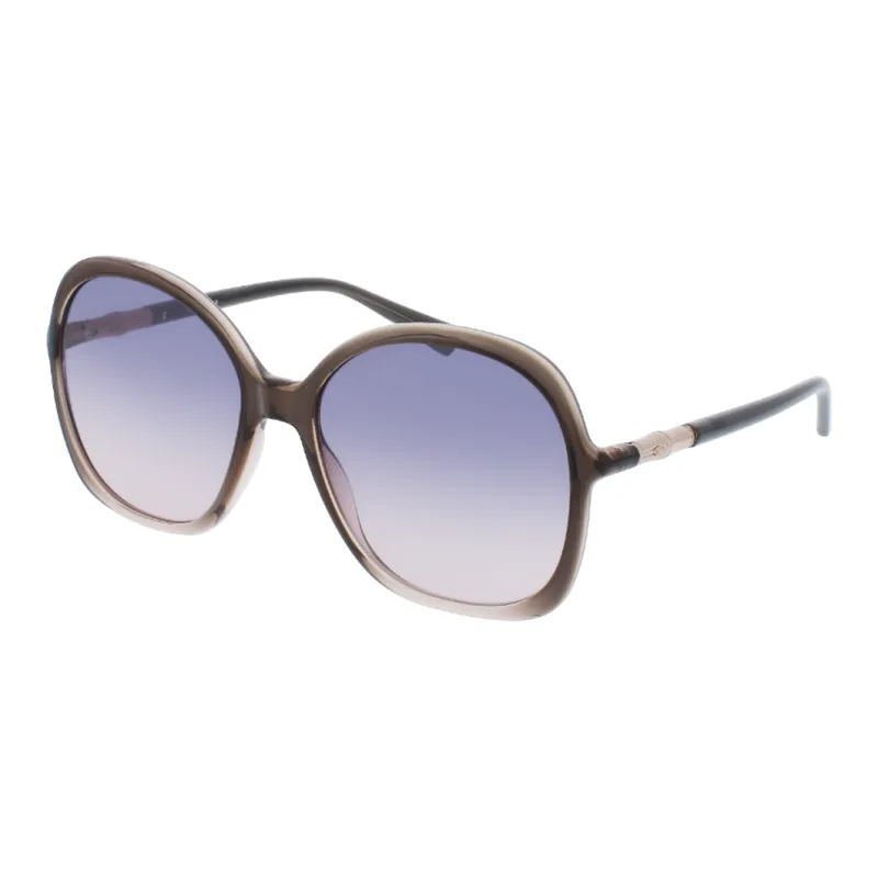 LONGCHAMP Irregular Shape Sunglasses Women's Black-0