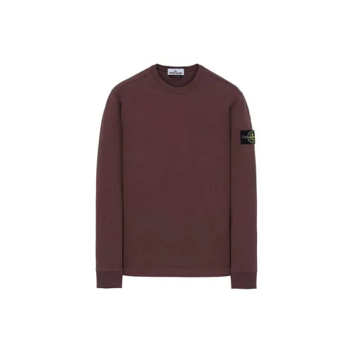 STONE ISLAND Sweatshirts Men Burgundy