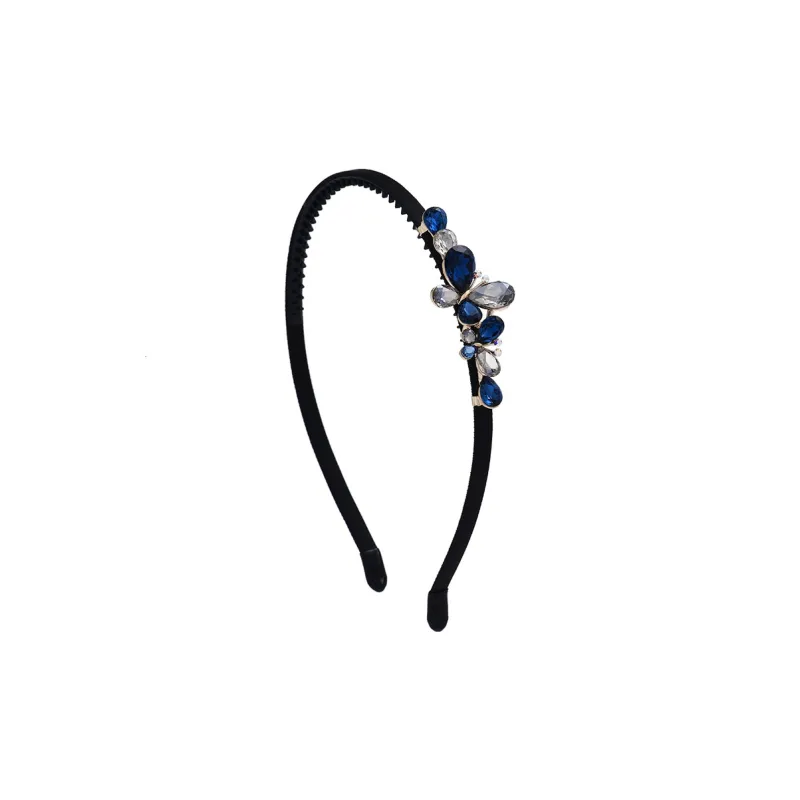 ROYALSASA Artificial Crystal Headbands Women's-1
