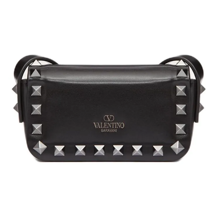 Valentino Rockstud Mini Shoulder Shoulder Bag Black-3