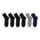 Black *4+Heather Gray+Royal Blue
